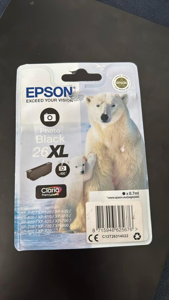 Epson 26XL Photo Black Cartridge - Nieuw, Computers en Software, Printerbenodigdheden, Nieuw, Cartridge, Ophalen of Verzenden