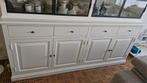 Witte kast, Huis en Inrichting, Kasten | Kleerkasten, Ophalen, Gebruikt, 200 cm of meer, Glas
