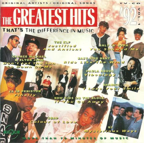 CD- The Greatest Hits '92 - Vol. 1, CD & DVD, CD | Pop, Enlèvement ou Envoi