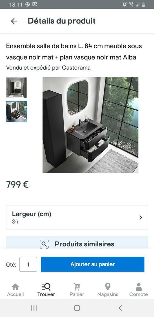 Badkamerset, badmeubel + badmeubel, Huis en Inrichting, Badkamer | Badkamermeubels, Ophalen of Verzenden