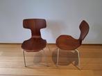 Hammer stoelen (2) by Arne Jacobsen, Huis en Inrichting, Ophalen, Gebruikt, Bruin, Overige typen