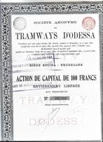 Tramways d'Odessa, Action, Enlèvement ou Envoi, Avant 1920