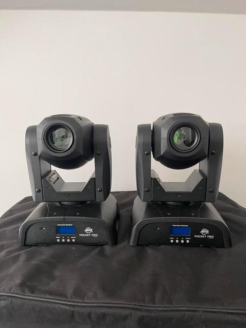 American Dj pocket pro moving heads, Computers en Software, Pc speakers, Zo goed als nieuw, Ophalen