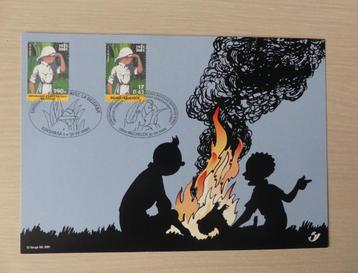 Carte souvenir 2001 Tintin en Afrique (3048), Enlèvement ou Envoi