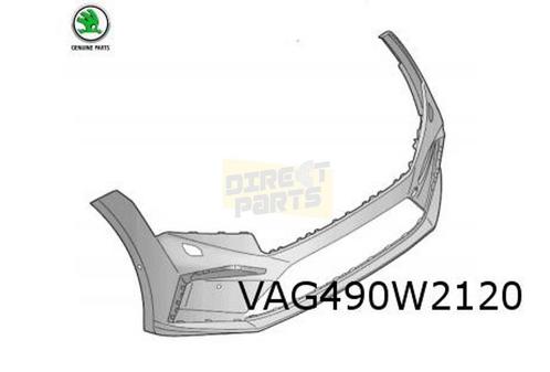 Skoda Enyaq IV (1/21-) Voorbumper (sportline) (bij koplampsp, Auto-onderdelen, Carrosserie, Bumper, Skoda, Voor, Nieuw, Verzenden
