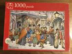 Puzzel Jumbo 1000 stukjes Anton Pieck Het kerstkoor, Ophalen of Verzenden, 500 t/m 1500 stukjes, Gebruikt, Legpuzzel