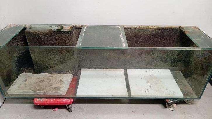 prachtig aquarium 2x0.50x0.60, Dieren en Toebehoren, Vissen | Aquaria en Toebehoren, Zo goed als nieuw, Leeg aquarium, Ophalen