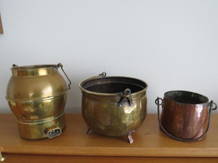 Koperen ketels, Antiek en Kunst, Antiek | Brons en Koper, Koper, Ophalen of Verzenden