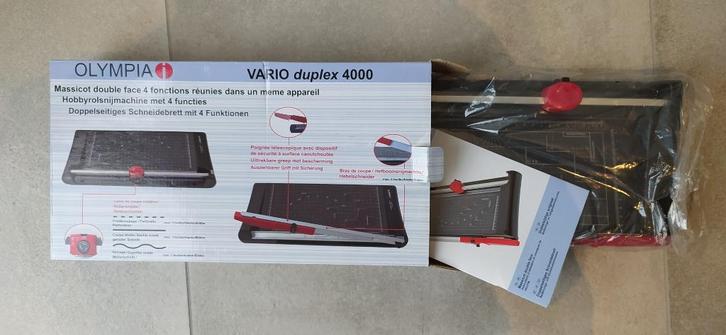 Olympia Vario duplex 4000 snijmachine én rolsnijmachine 2in1, Hobby en Vrije tijd, Tekenen, Zo goed als nieuw, Ophalen