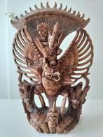 Indonesisch houten beeld, zeer artisanaal gesculpteerd, Ophalen of Verzenden