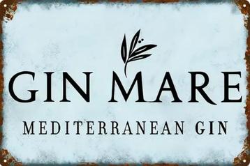 Reclamebord vintage Gin Mare gin - mancave poolhouse nieuw beschikbaar voor biedingen