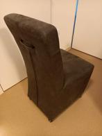 Stoelen met wieltjes, Maison & Meubles, Chaises, Tissus, Gris, Comme neuf, Enlèvement