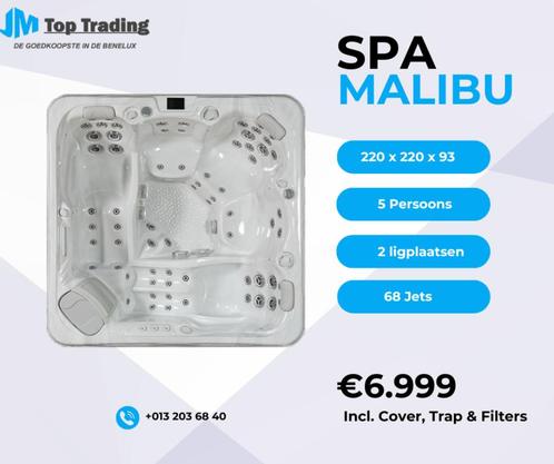Jacuzzi Malibu (Balboa) - 5 pers. - 220x220cm - 68 jets!, Tuin en Terras, Zwembad-toebehoren, Nieuw, Overige typen, Ophalen of Verzenden