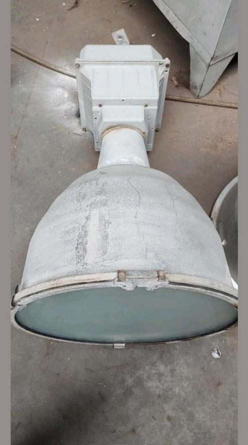 Oude grote industriele hanglamp magazijn lamp vintage licht, Doe-het-zelf en Bouw, Bouwverlichting, Gebruikt, Lamp, Ophalen of Verzenden