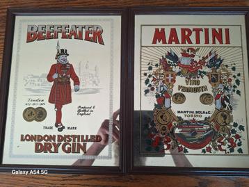Dry gin & martini retro spiegels, Enlèvement ou Envoi, Neuf