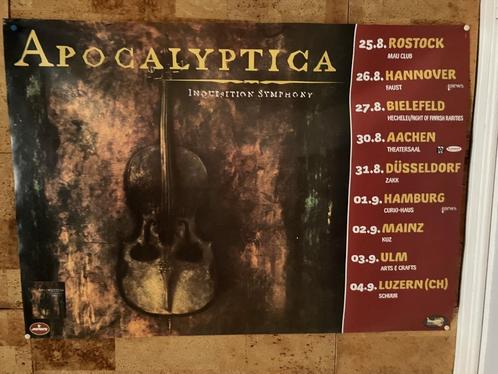 Grote Apocalyptica poster cello doodskop - doodshoofd, Verzamelen, Posters, Muziek, Rechthoekig Liggend, Ophalen of Verzenden