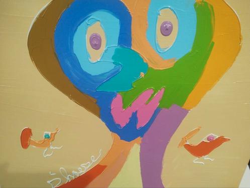 Hannes D'Haese Male origineel schilderij, Antiek en Kunst, Kunst | Schilderijen | Modern, Ophalen of Verzenden