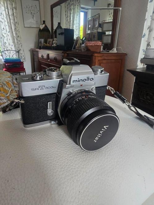 Minolta Set 303b Film Camera, Audio, Tv en Foto, Fotocamera's Analoog, Gebruikt, Minolta, Ophalen of Verzenden