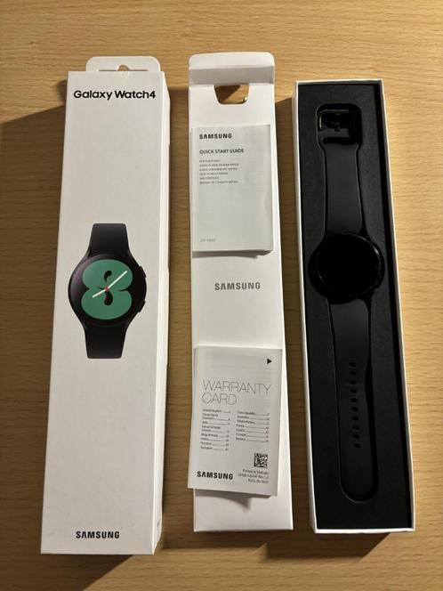 Samsung Galaxy watch 4, Handtassen en Accessoires, Smartwatches, Zo goed als nieuw, Android, Zwart, Afstand, Calorieverbanding