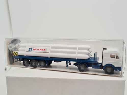 Camion Mercedes transport de gaz Air Liquide - Wiking 1/87, Hobby & Loisirs créatifs, Voitures miniatures | 1:87, Comme neuf, Bus ou Camion