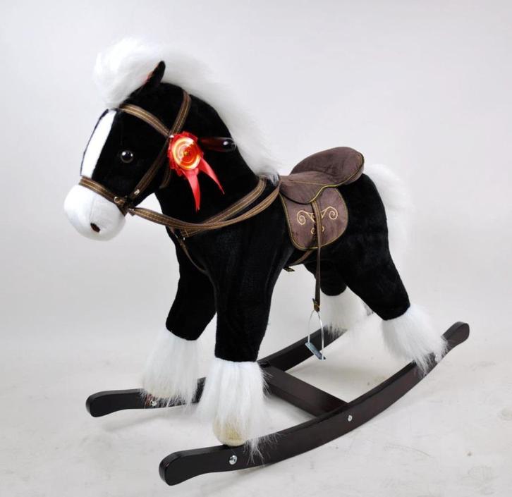 Cabino - Hobbelpaard - Luxe - Zwart, Kinderen en Baby's, Speelgoed | Hobbelfiguren, Zo goed als nieuw, Ophalen