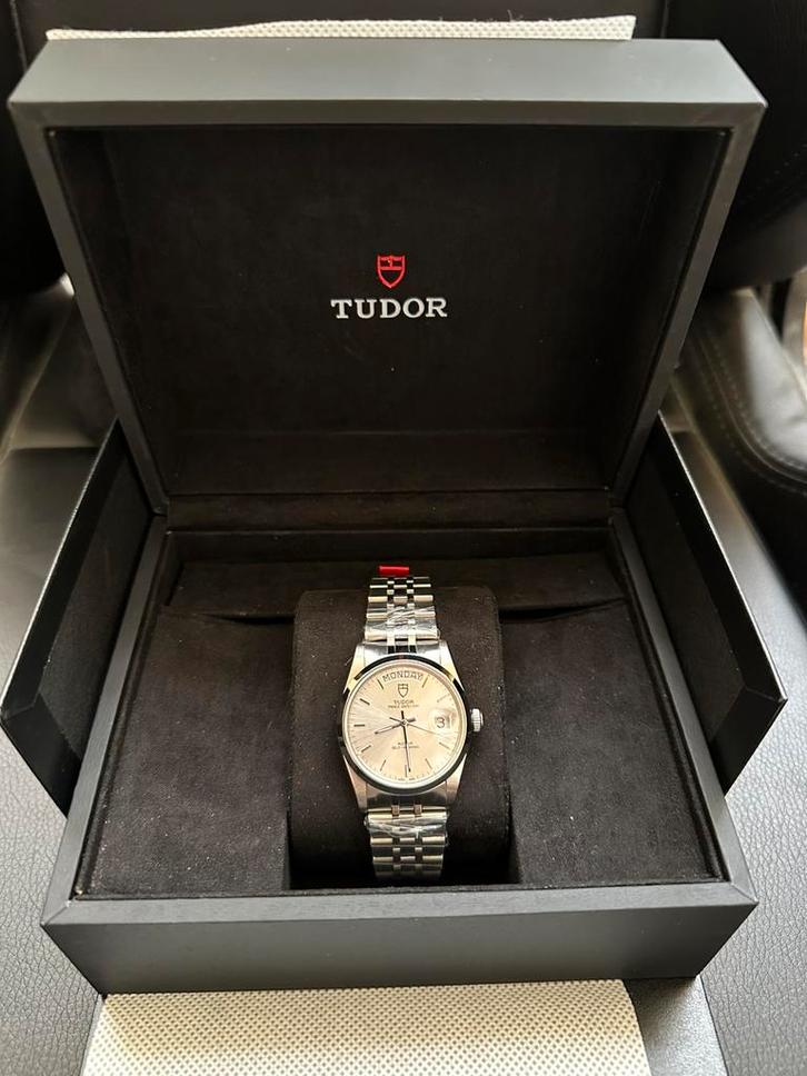 Tudor Prince Date Day Ref. 76200, Handtassen en Accessoires, Horloges | Heren, Nieuw, Polshorloge, Overige merken, Staal, Staal