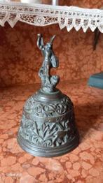 Mooie bronzen bel met engel., Antiek en Kunst, Antiek | Brons en Koper, Ophalen of Verzenden