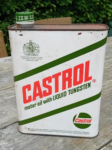 Bidon d'huile vintage Castrol Tungsten