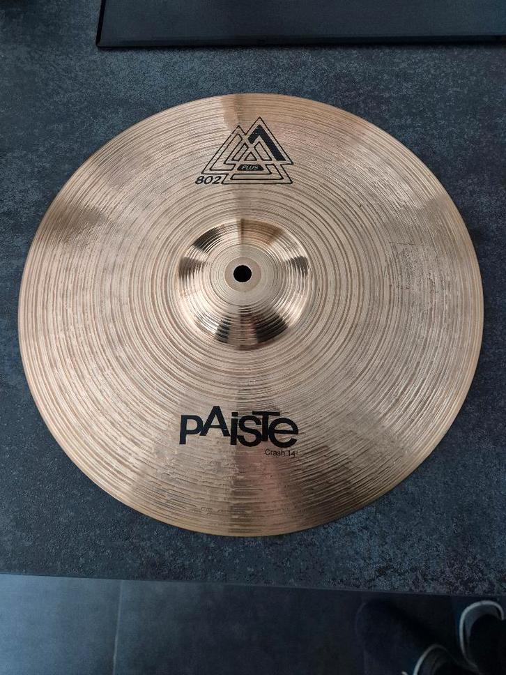 14" Crash Paiste 802 bekken/cymbal, Muziek en Instrumenten, Drumstellen en Slagwerk, Zo goed als nieuw, Overige merken, Ophalen of Verzenden