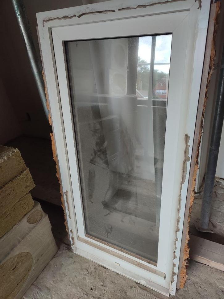 Enkele ramen PVC wit dubbele beglazing, Bricolage & Construction, Vitres, Châssis & Fenêtres, Utilisé, Fenêtre de façade ou Vitre