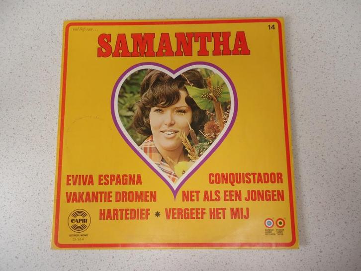 LP Veel Liefs van "Samantha"  anno 1972., Cd's en Dvd's, Vinyl | Nederlandstalig, Zo goed als nieuw, Levenslied of Smartlap, 12 inch