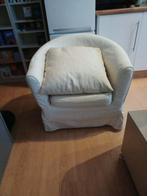 2 kuipzetels, Huis en Inrichting, Stoelen, Ophalen, Gebruikt, Wit, Twee