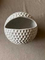 Petit vase rond design blanc, Moins de 50 cm, Enlèvement ou Envoi, Poterie ou Porcelaine, Comme neuf