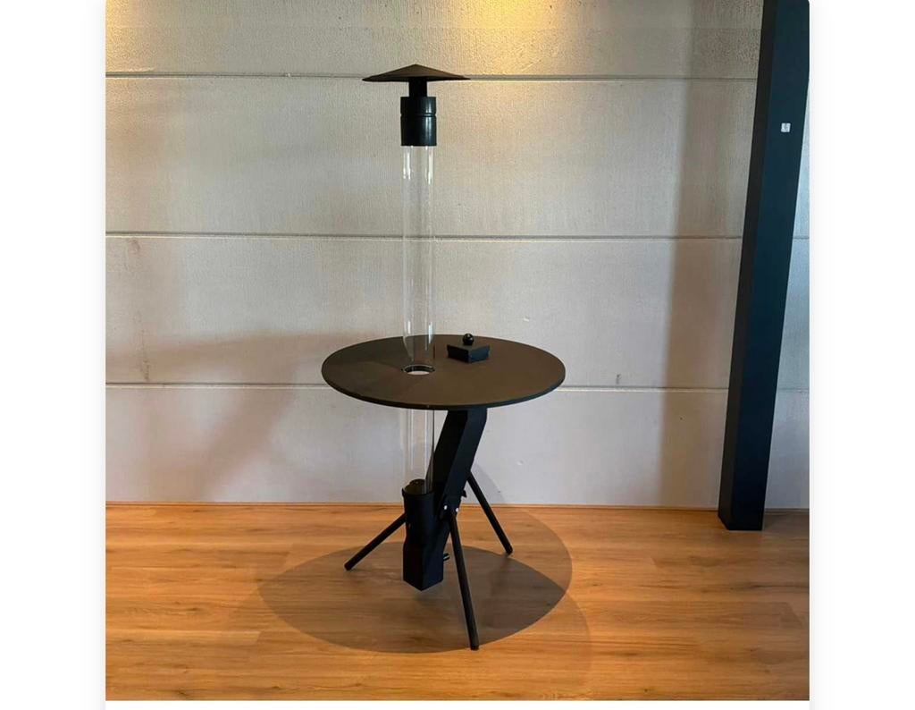 Terrasheater op pellets met tafel, Tuin en Terras, Terrasverwarmers, Nieuw, Ophalen