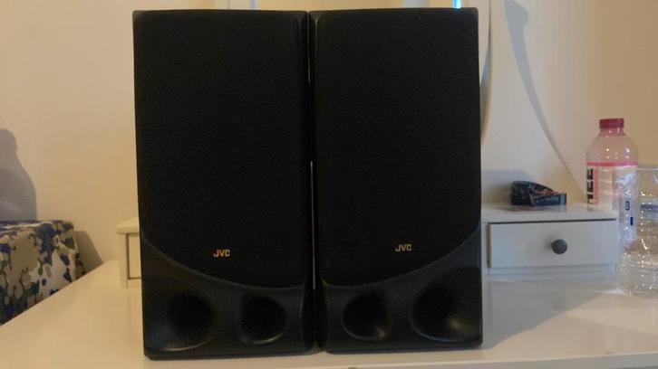 JVC SP-MXC5BK speakers – goede bass & helder geluid, TV, Hi-fi & Vidéo, Enceintes, Comme neuf, Autres types, Moins de 60 watts