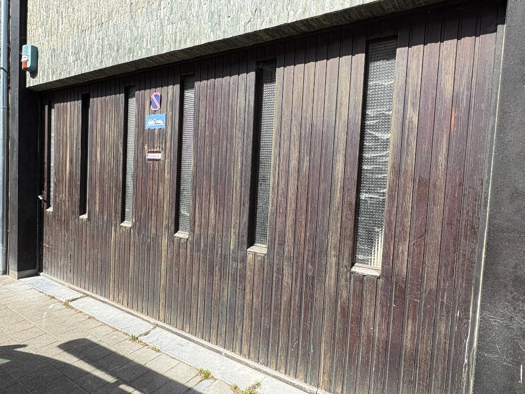 Houten garagepoort, Bricolage & Construction, Enlèvement, Utilisé, Porte de garage, 120 cm ou plus