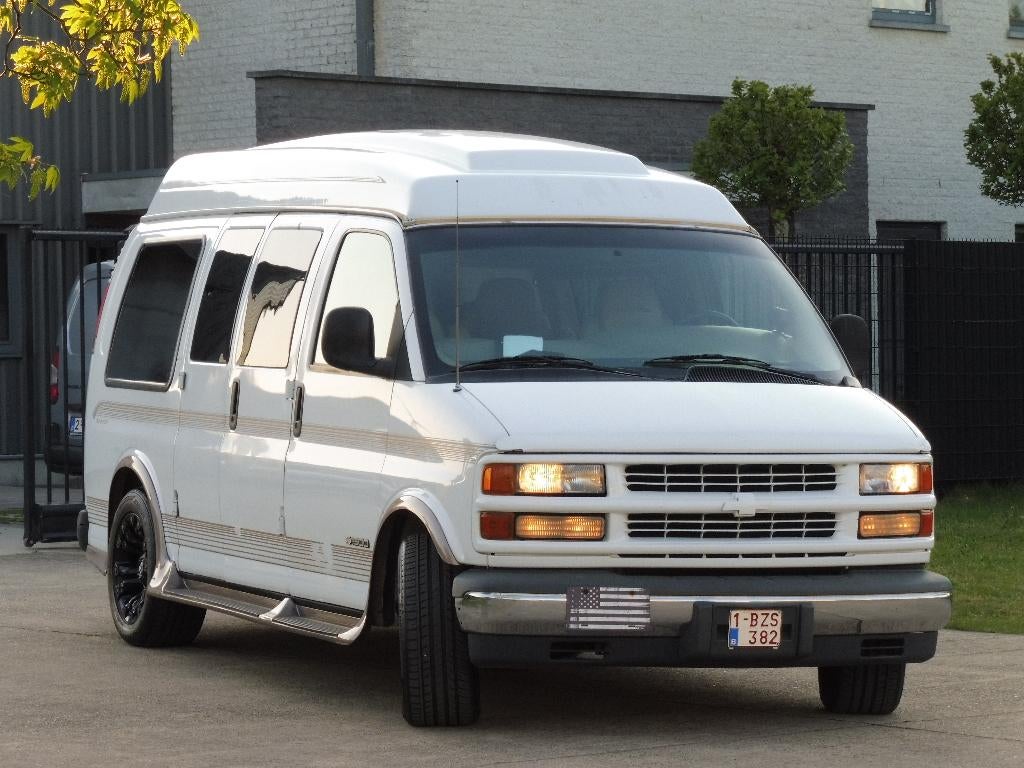 Chevrolet Express Conversion Van, 1998, 5.7 V8, LPG, ..., Automaat, 4 zetels, Wit, Leder