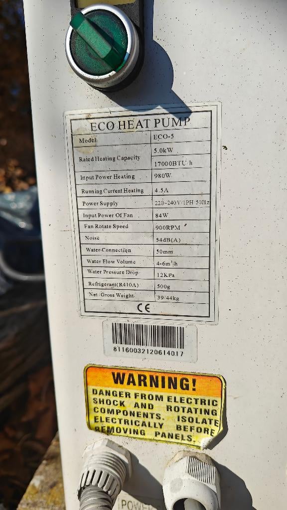 Pompes à chaleur piscine, Enlèvement, Utilisé, Rectangulaire, Piscines hors sol