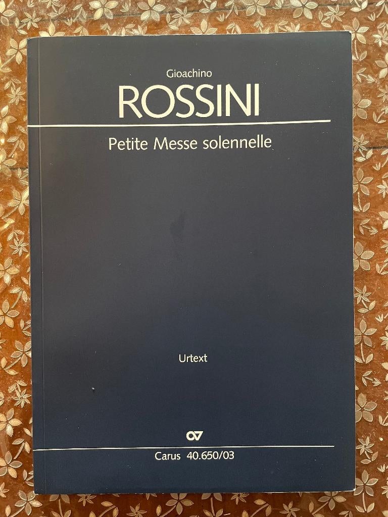 partition Petite Messe solennelle ROSSINI, Ophalen of Verzenden, Nieuw, Overige onderwerpen
