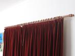 houten gordijn roede + extra bevestigingen , 2.40 m, Ophalen, Gebruikt, Bruin, 200 cm of meer