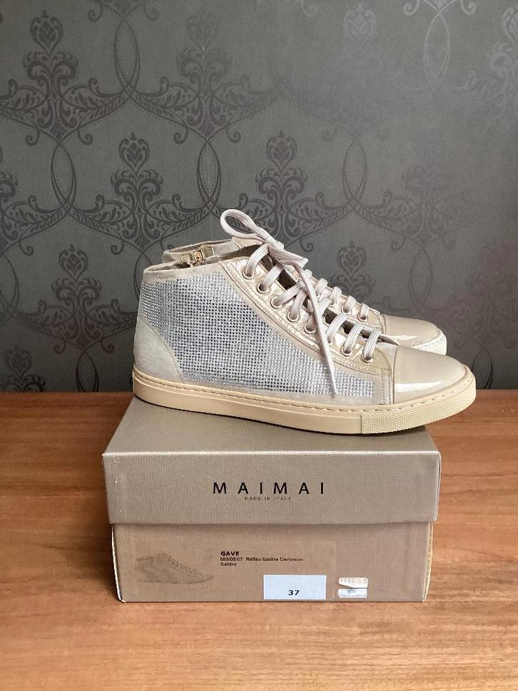 Sneakers MaiMai 37 beige nieuw, Kleding | Dames, Schoenen, Nieuw, Sneakers, Beige, Ophalen of Verzenden