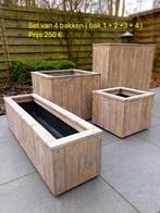 bloemen/planten bakken steigerhout look handgemaakt, Ophalen, Nieuw, Hout