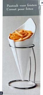 4 cornets en porcelaine avec support, Enlèvement ou Envoi, Neuf, Céramique, Récipient(s)