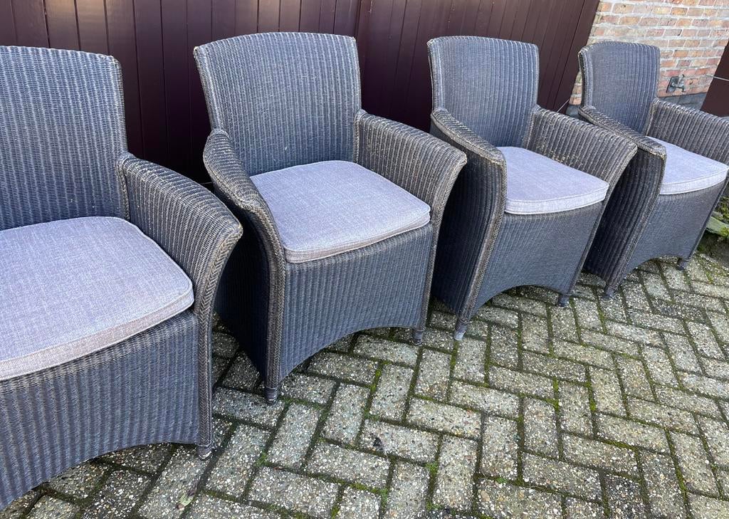 4 lloyd loom stoelen Vincent Sheppard, Huis en Inrichting, Stoelen, Zo goed als nieuw, Ophalen