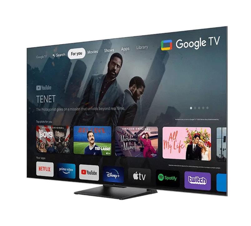 TCL 55" 4K QLED C744 TV avec Google TV et Game Master 2.0, TV, Hi-fi & Vidéo, Télévisions, Neuf, Autres marques, QLED, 120 Hz