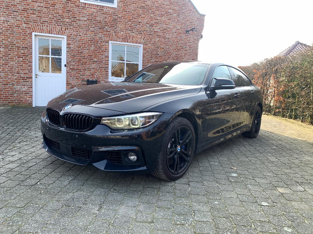BMW Série 4 440i Gran Coupé xDrive M Sport, Autos, BMW, Cuir, Achat, Euro 6, Noir