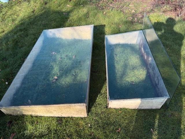 Broeibakken - koude bakken - vlakke serre - kweekbak, Tuin en Terras, Overkappingen, Gebruikt, Serre, Ophalen