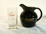 Vintage waterkan van Grant’s whiskey met glas., Ophalen of Verzenden
