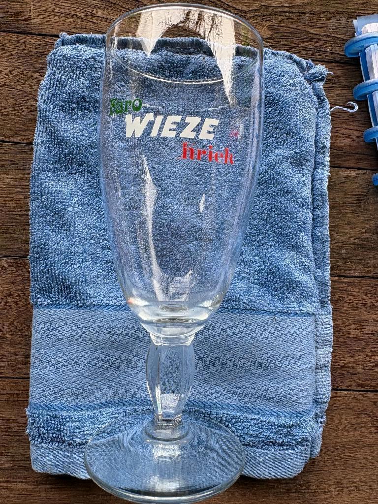Wieze - Faro - Kriek, Verzenden, Gebruikt, Glas of Glazen, Overige merken