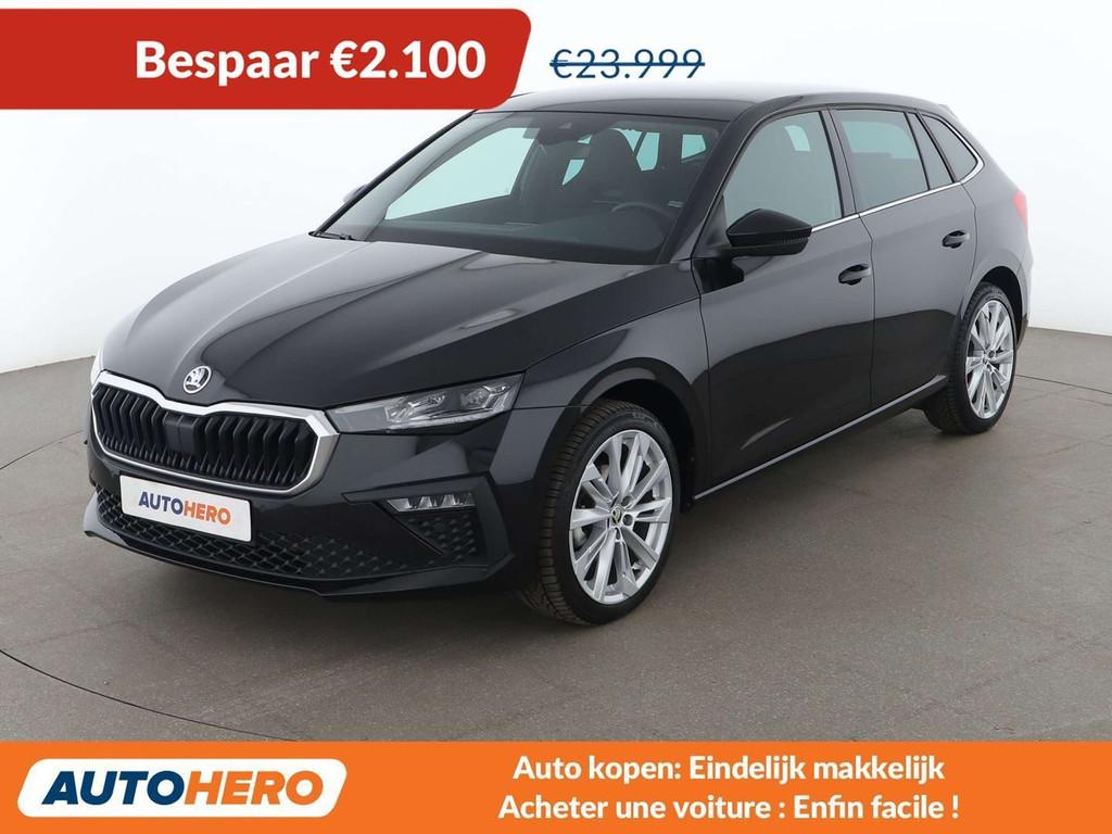 Skoda Scala 1.0 TSI Selection (bj 2025, automaat), Auto's, Skoda, Scala, Gebruikt, 116 pk, Alcantara